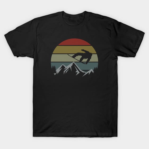 snowboarding T-Shirt by dishcubung